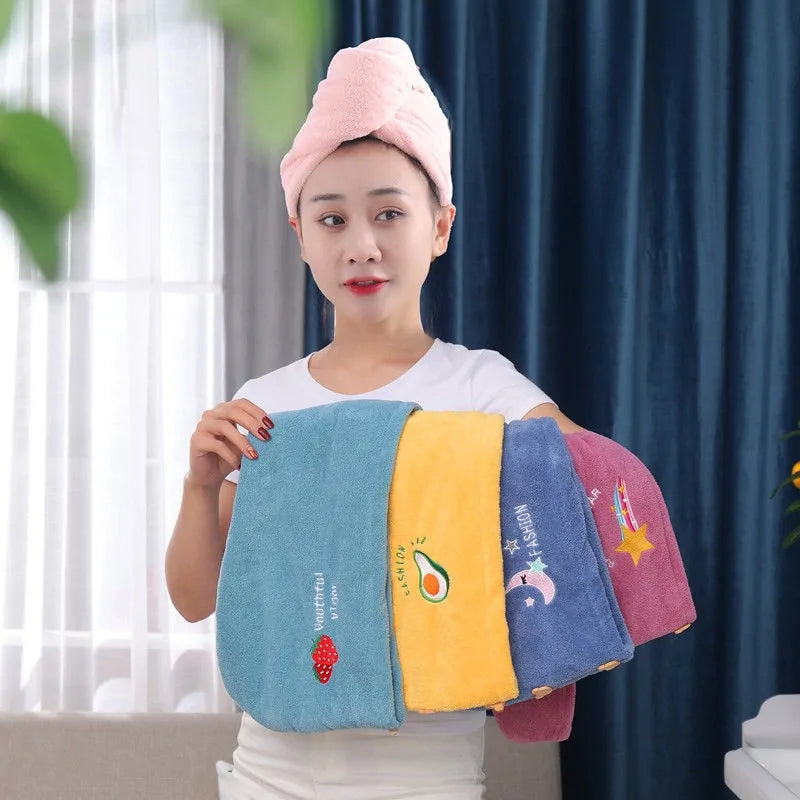 Microfiber Shower Cap Towel for Women