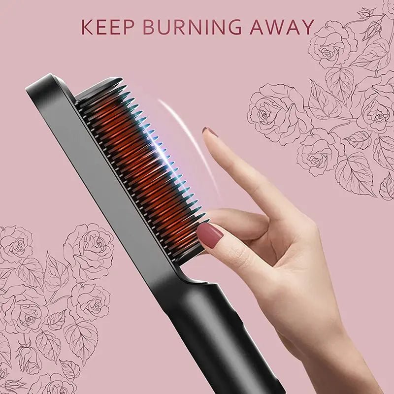 Portable Beard and Hair Straightening Comb