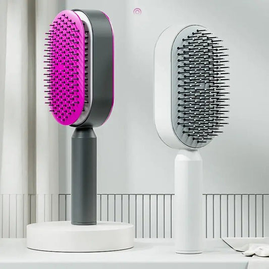 Self Cleaning Anti - Static Hair Brush