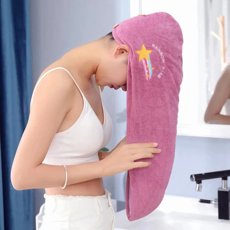 Microfiber Shower Cap Towel for Women